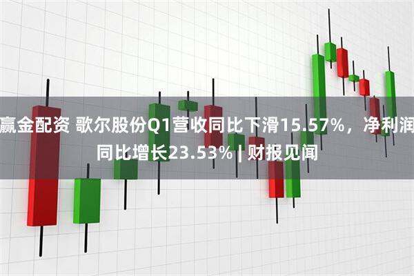 赢金配资 歌尔股份Q1营收同比下滑15.57%，净利润同比增长23.53% | 财报见闻