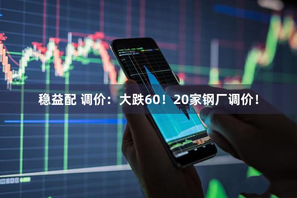 稳益配 调价：大跌60！20家钢厂调价！