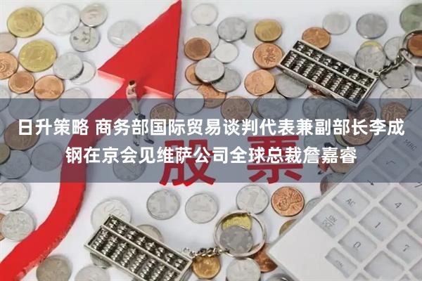 日升策略 商务部国际贸易谈判代表兼副部长李成钢在京会见维萨公司全球总裁詹嘉睿