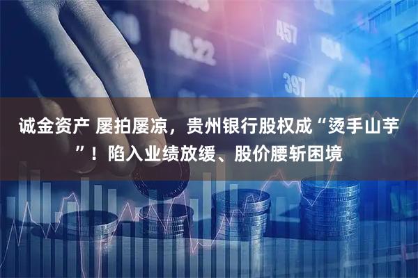 诚金资产 屡拍屡凉，贵州银行股权成“烫手山芋”！陷入业绩放缓、股价腰斩困境