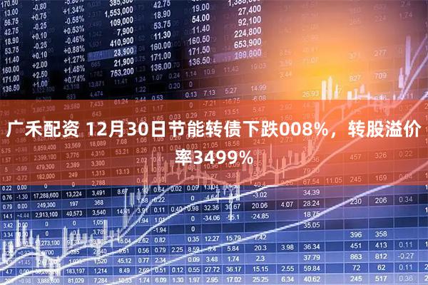 广禾配资 12月30日节能转债下跌008%，转股溢价率3499%