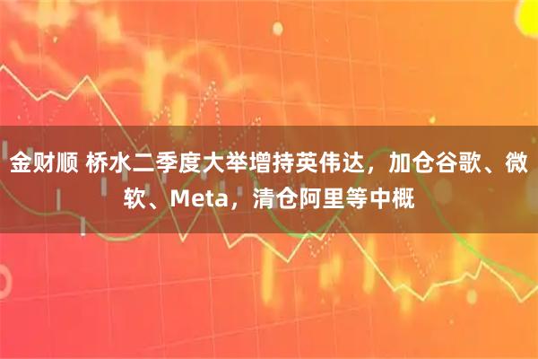 金财顺 桥水二季度大举增持英伟达，加仓谷歌、微软、Meta，清仓阿里等中概